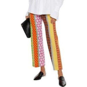 Alexachung Cropped Print Straight-leg Pants
